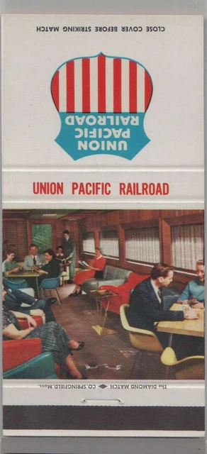 Matchbook Cover - Union Pacific Railroad - Beautiful Redwood Lounge