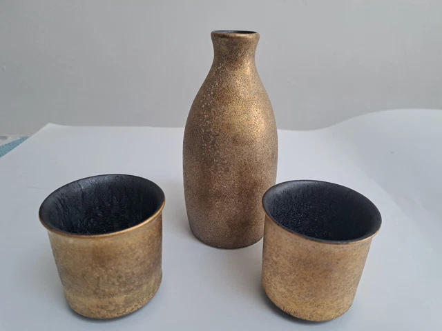 Japanese Ceramic Sake Wine Drinking Set 2 Cups