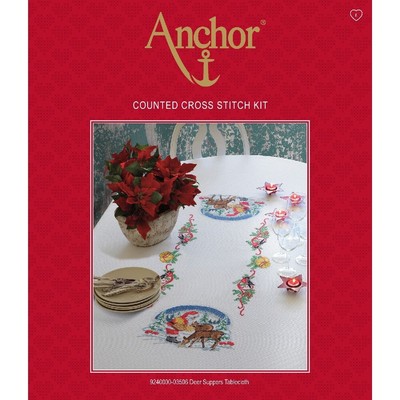 APC Anchor Set da ricamo in arazzo "Bird table" schema di conteggio 