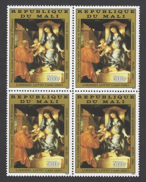 Mali #C511 1984 Christmas MNH block of 4