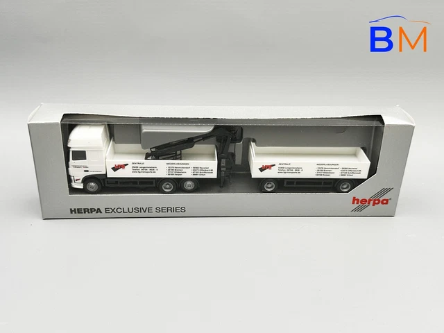Miniature Herpa 1/87 – DAF XF Semi-remorque Fabrice Curty – Neuve