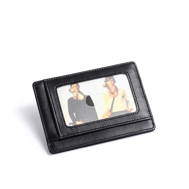 Banco Frigo Portacarte In Alluminio Anti-RFID - Blocco Segnali, Protezione Carte Di Credito, Sottile, Nuovo Con Etichette Portafoglio Sottile Metallo Uomo