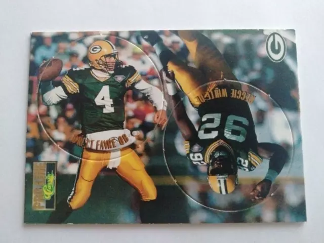 1995 Classic Pro Line Pogs Insert #C11 BRETT FAVRE Reggie White TWO Hof'ers!