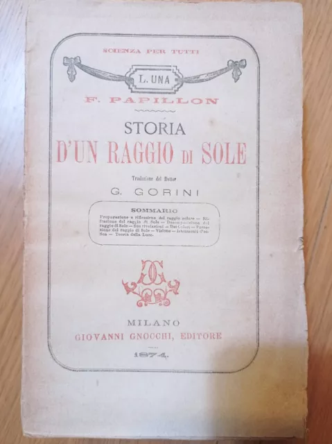 Storia di un raggio di sole