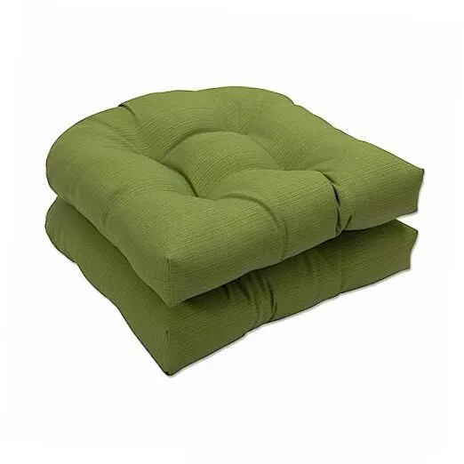Forsyth Solid Indoor/Outdoor Wicker Patio Seat Round Corner - 19" x 19" Green