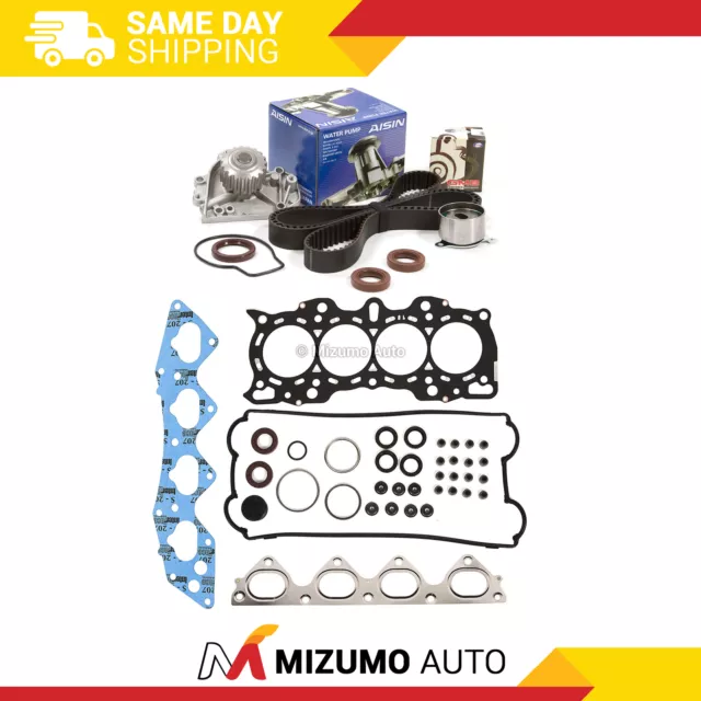 Head Gasket Set Timing Belt Kit AISIN Water Pump Fit 97-01 Honda CR-V B20B4/Z2