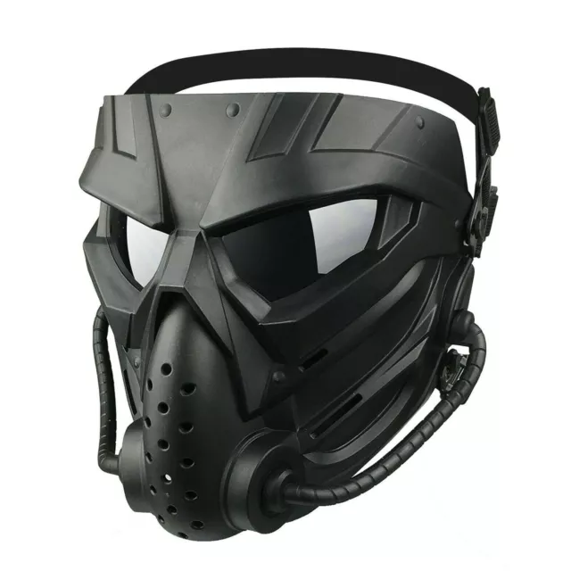 Skull Tactical Full Face Mask with Goggles for Airsoft Paintball CS Protective