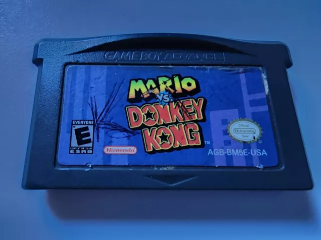 Mario vs. Donkey Kong GBA (Nintendo Game Boy Advance 2004) Cartridge Only TESTED