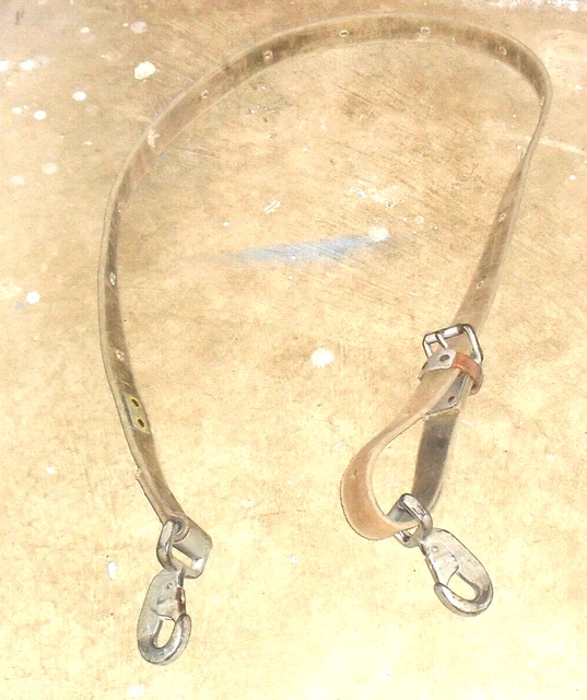 Vintage Bashlin canvas pole climbers belt