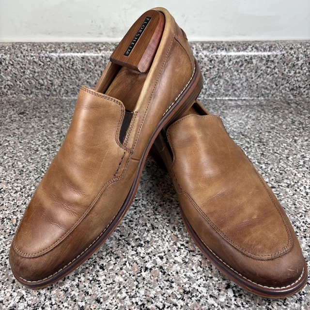 GH BASS CO Mens Lenny Brown Leather Slip On Loafer Shoes  display picture 3