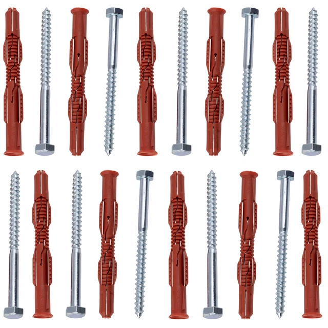 Set Tasselli E Viti AERZETIX - 10 Pezzi Ø10x160mm Per Muratura - Foto 4