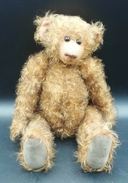 OURS ANCIEN PELUCHE 54 CM REMBOURRAGE PAILLE VINTAGE 1950 OLD TEDDY Bear M389 Imgx300 732