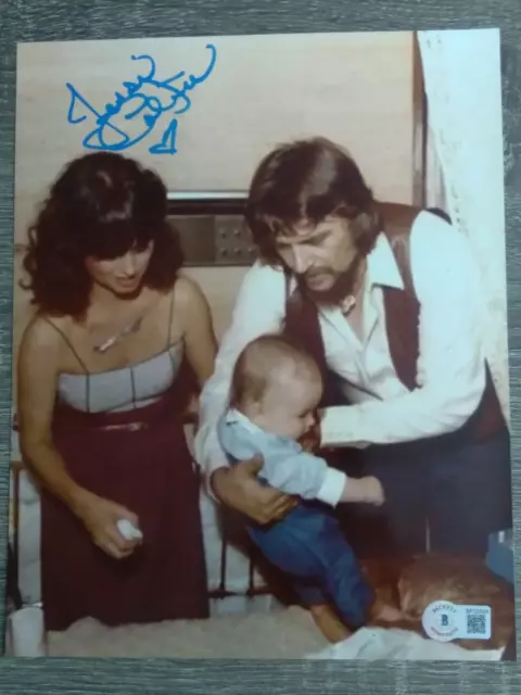 Jessi Colter Signed 8X10 Photo With Waylon And Baby Shooter Jennings Beckett Bas