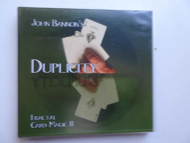 DVD - John Bannon's DUPLICITY fractal card magic II w/cards