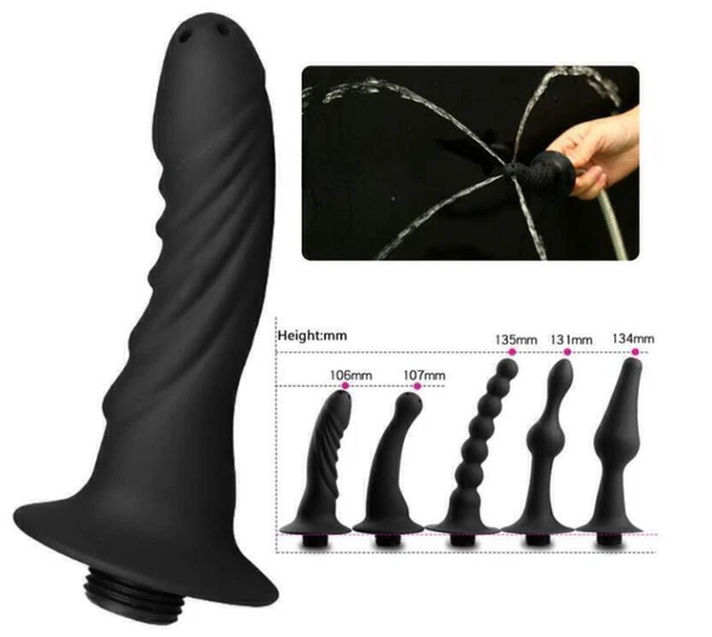 SILICON-ANAL-CLEANER-PLUG-ATTACHMENT-DEEP-CLEANER-SHOWER-ENEMA-DOUCHE ...