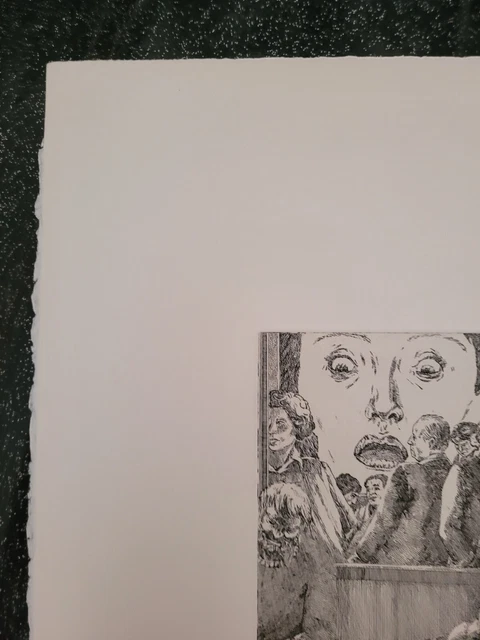 Véronique JORDAN-ROMAN (1943-1991) eau forte ? Lithographie numérotée et signee 6