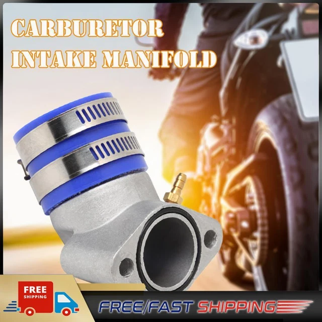 Aluminum Carburetor Frosted Intake Pipe Adapter Manifold Interface Boot for ATV
