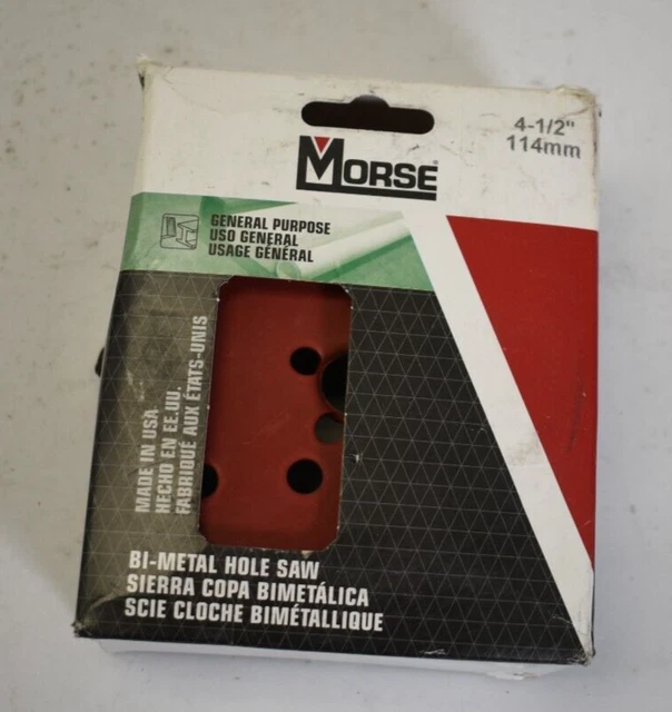 Morse MHS72 Advanced Bi-Metal Hole Saw 4-1/2" 177726 114mm Red