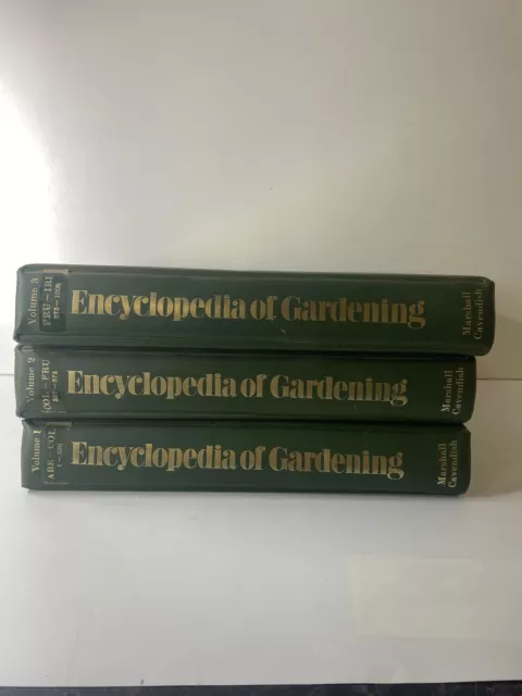 Volumes 1 - 3 of Marshall Cavendish Encyclopedia of Gardening Ring Binders