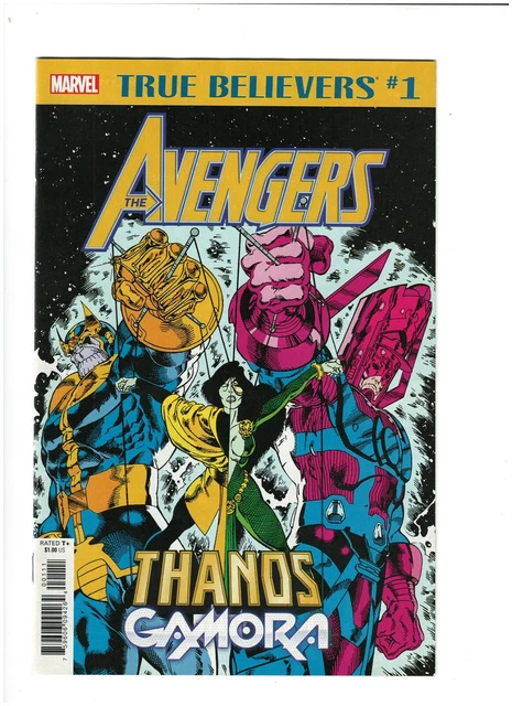 True Believers: Avengers- Thanos & Gamora #1 VF 8.0 Marvel Comics 2019 Galactus