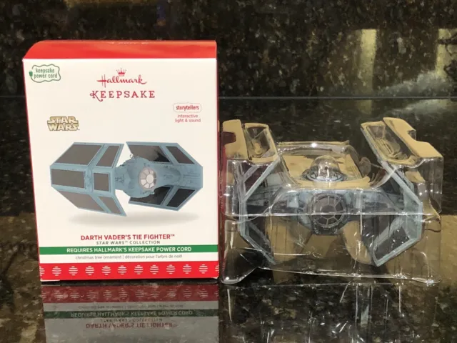 2017 Hallmark Star Wars Darth Vader’s Tie Fighter Storytellers Ornament TESTED