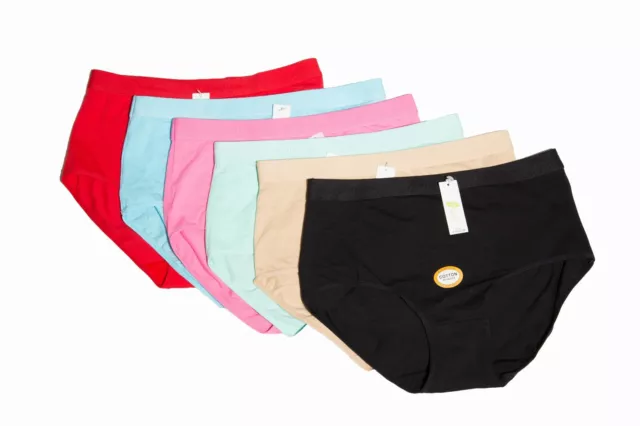 LOT OF 6 Women Briefs Full Cover Cotton Underwear Mixed Color S M L XL 2XL  20000 $16.99 - PicClick