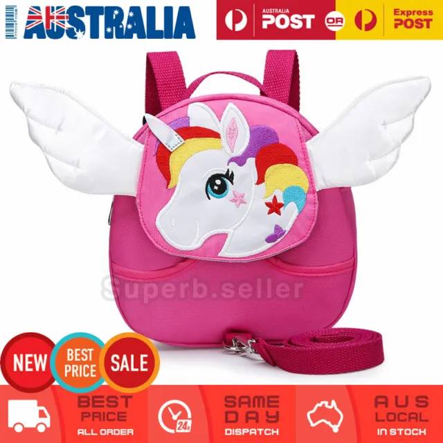 Children Kids Walking Harness Unicorn Backpack Kids/Toddler Safety Leash Strap
