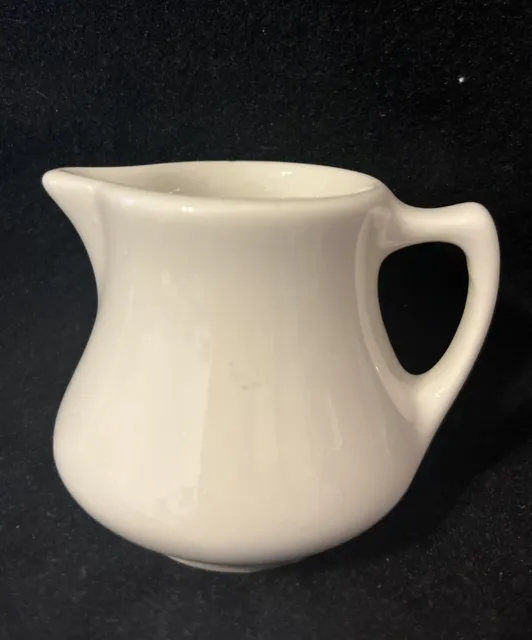 Vintage. Hall Mini Pitcher/Creamer White Made in USA, 3 Inches