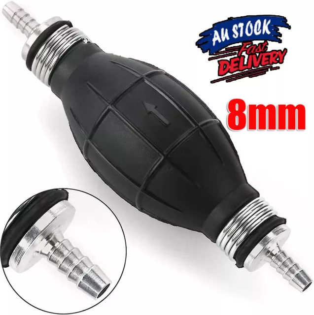 Fuel Line Gas Supply Pump Primer Bulb Hand Priming Marine Boat Car 8mm AU STOCK