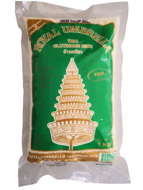 Royal Umbrella Klebreis 1kg | Thai Glutinous Rice | Klebereis