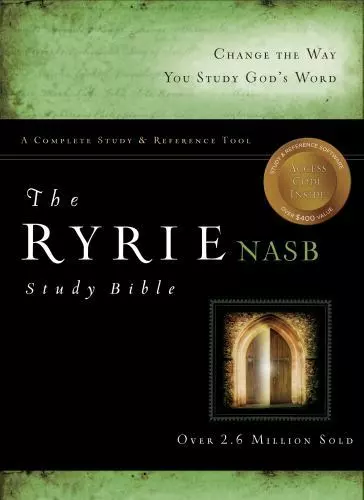 The Ryrie NAS Study Bible Bonded Leather Black Red Letter (New American Standar,