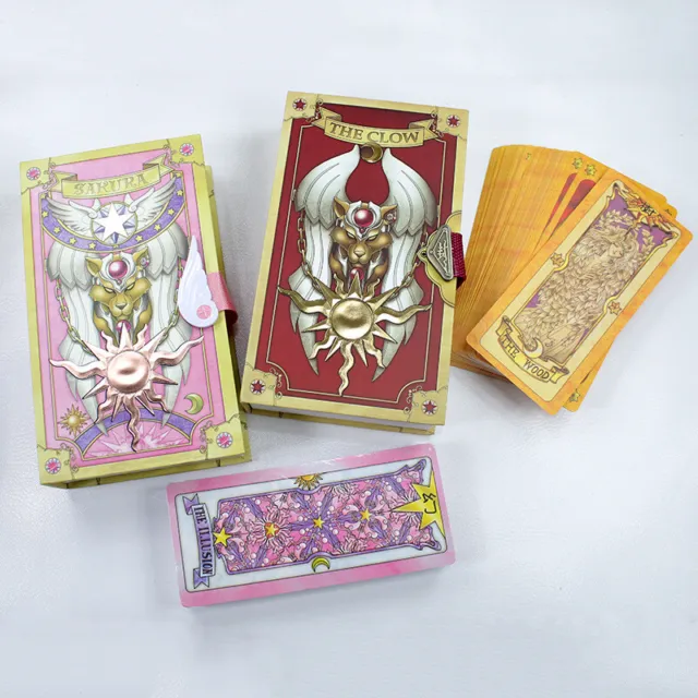 Anime Cardcaptor Sakura Clow Cards Cosplay Fortune Tarot Card Captor W/Box Gift