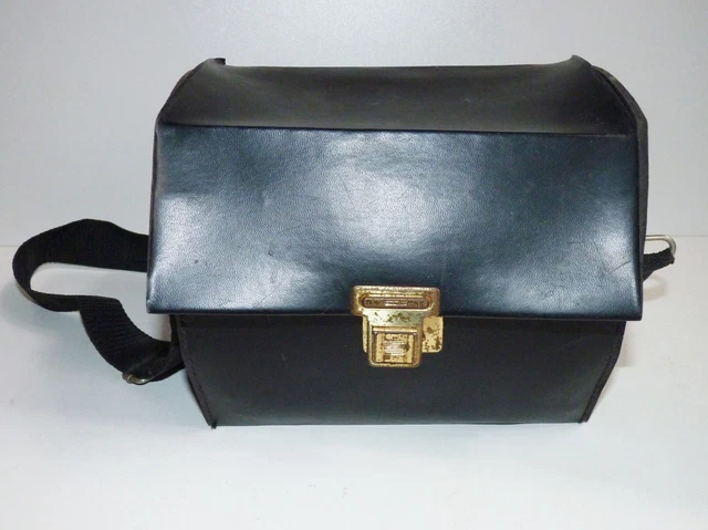Etui / Sac / Sacoche de transport appareil photo argentique vintage - Noire