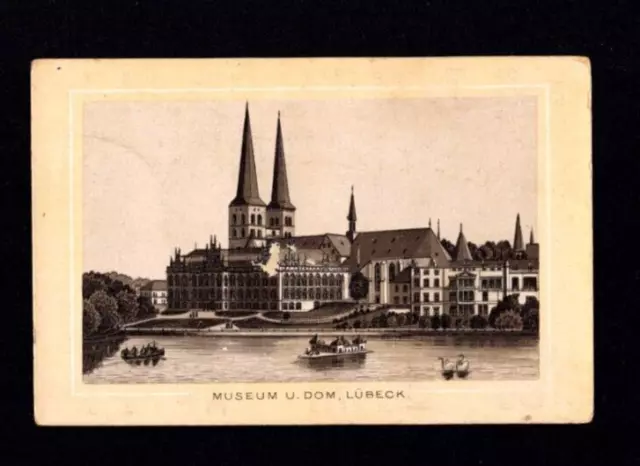 Georg Schicht, Aussig, Sammelbild 1890 "Dom, Museum Lübeck"   (JK-30)