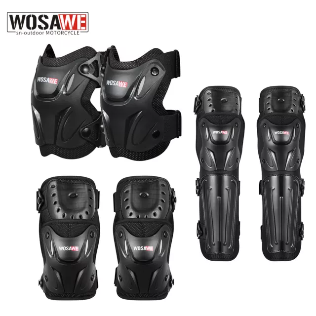 WOSAWE Adult Knee Pads Protector Motorcycle Motocross Racing Leg Protection Gear