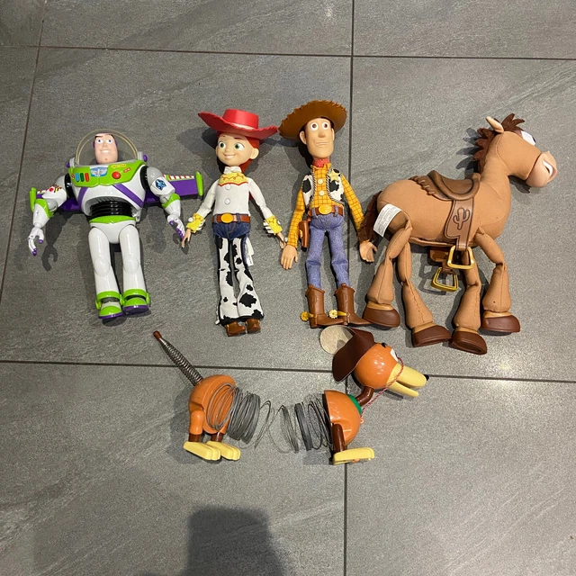 MATTEL BUZZ LIGHTYEAR Jessie Woody Bullseye Thinkway Talking Toy Story ...