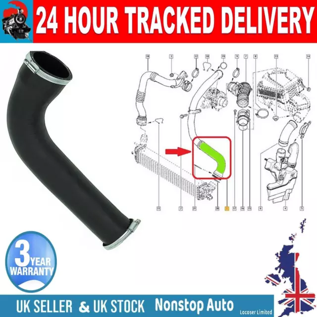 Turbo Intercooler Hose Pipe For Renault  Laguna Iii 2.0 Dci  144607746R