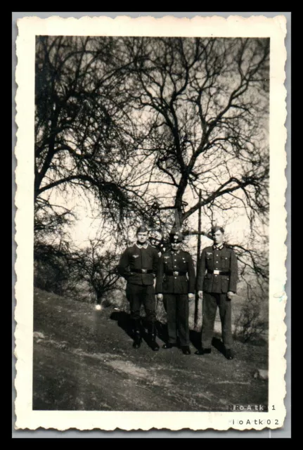 Foto, WK2, Pz.Rgt.25 "Geisterdivision", Sdt. Toni, Fritz und Hermann, 5026-1376f
