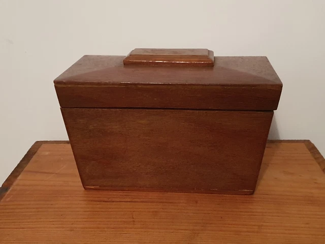 Caddy De Té De Madera De Colección