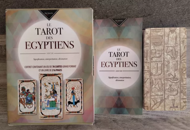 Coffret Le Tarot des Egyptiens Laura Tuan complet