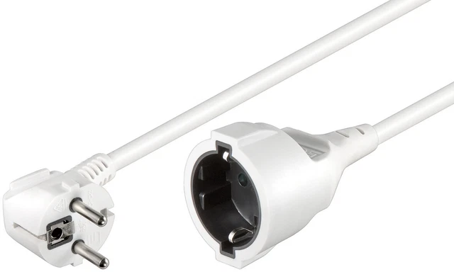 5x cavi di prolunga di rete; NK 117 W-1000 10m BIANCO