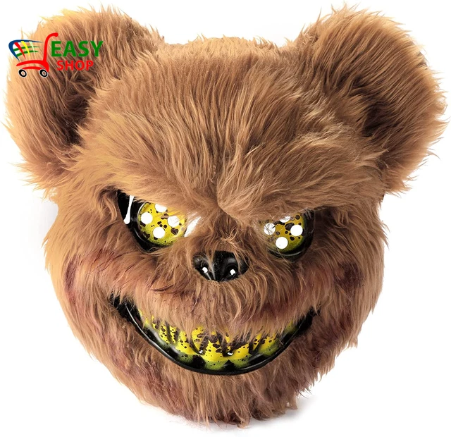 Maschera Di Halloween Spaventosa, Maschera Da Orso Paurosa, Maschera Animale Hor