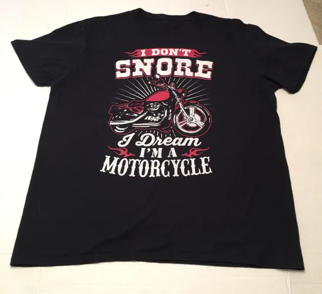 FUNNY I DON'T Snore I Dream I'm A Motorcycle Biker T-Shirt Motorcyclist ...