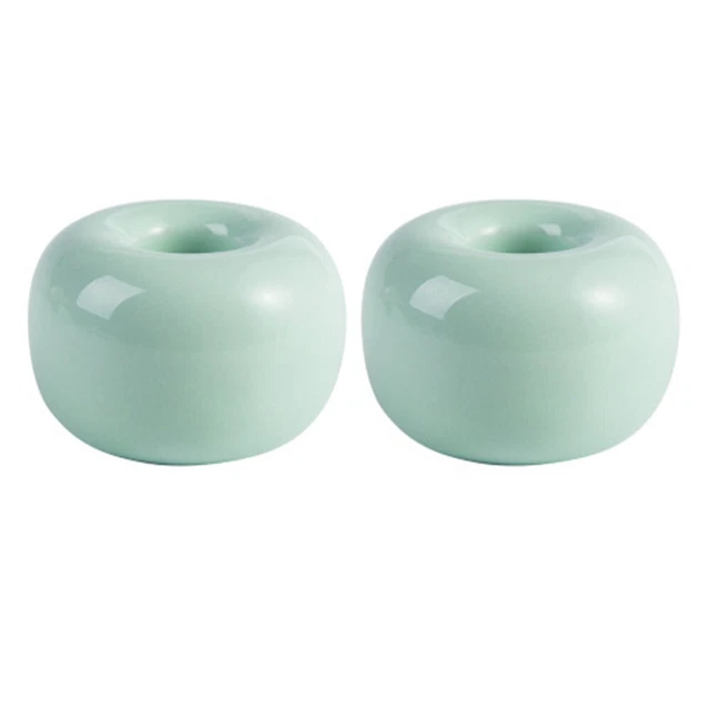 2 Pcs Supporto Porta Spazzolino Portaspazzolino Mini Spazzolini Ceramica Carino