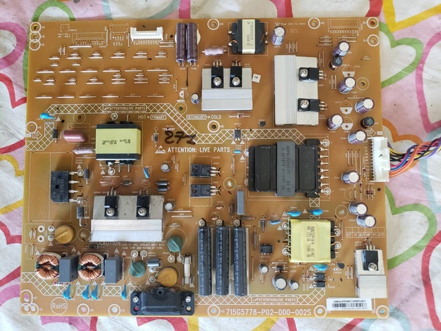 Carte Alimentation TV Philips - Réf. 715G5246-P04-000-002S - Pour Modèles 40PFL3208H/12 Etc.
