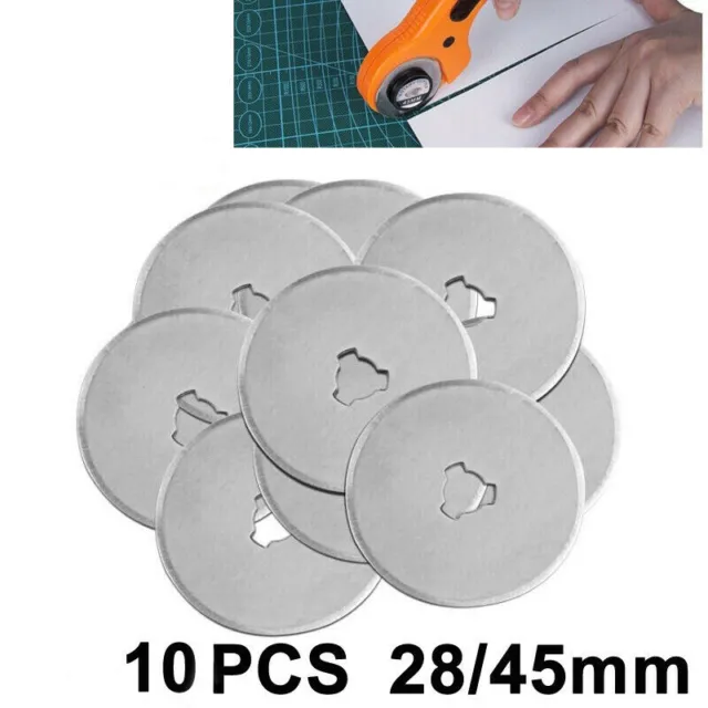 28mm & 45mm Rotary Cutter Spare Blades Leather Quilters Sewing Patchwork Fabric