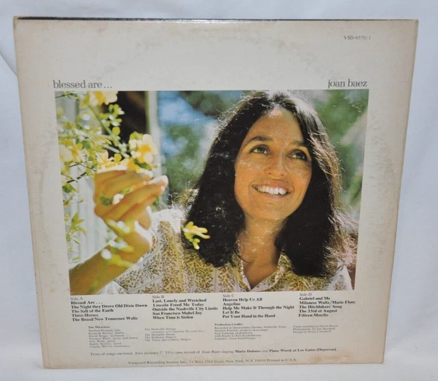 Joan Baez-Blessed Are...-2 LP-Gatefold-Vanguard-VSD 6570-VG+ 3