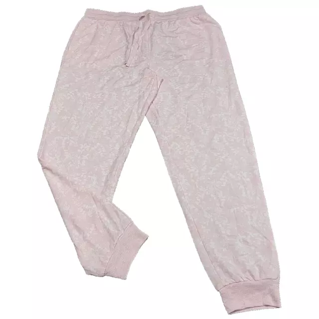 Splendid French Terry Joggers w Drawstring Large Sz Pink Casual Pants w Pockets