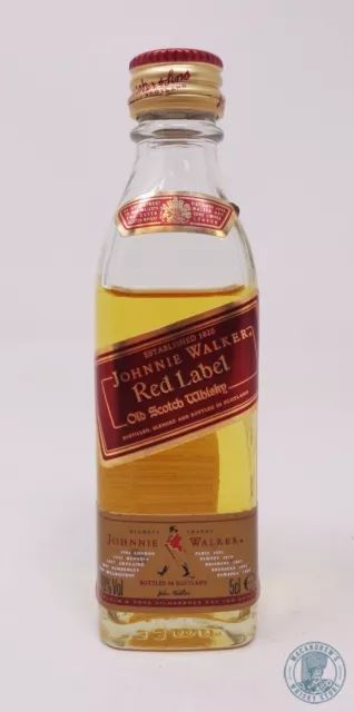 Miniature / Mignon Scotch Whisky JOHNNIE WALKER Red Label (e)