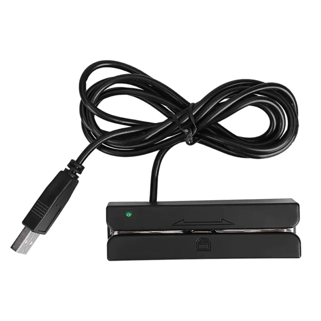 USB MSR90 3 Tracks Hi‑Co Magnetic Stripe Credit Card Swipe Reader HH0